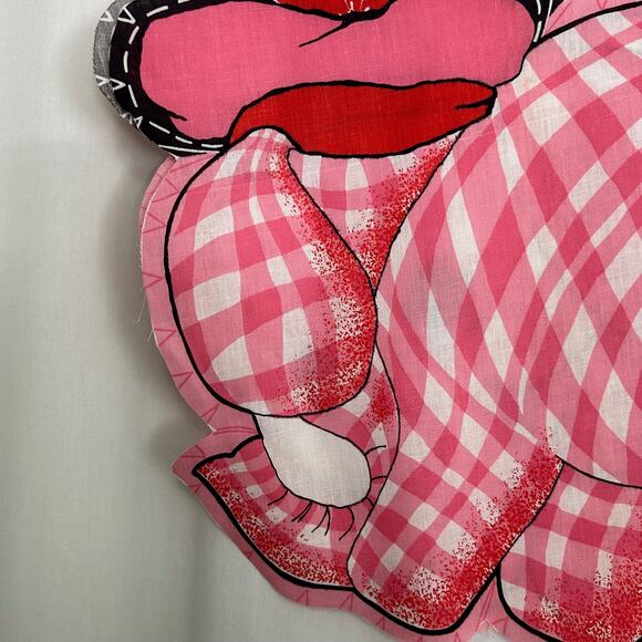 Vintage Pink Elephant Plush Unfinished Project Complete HTF - Picture 7 of 7